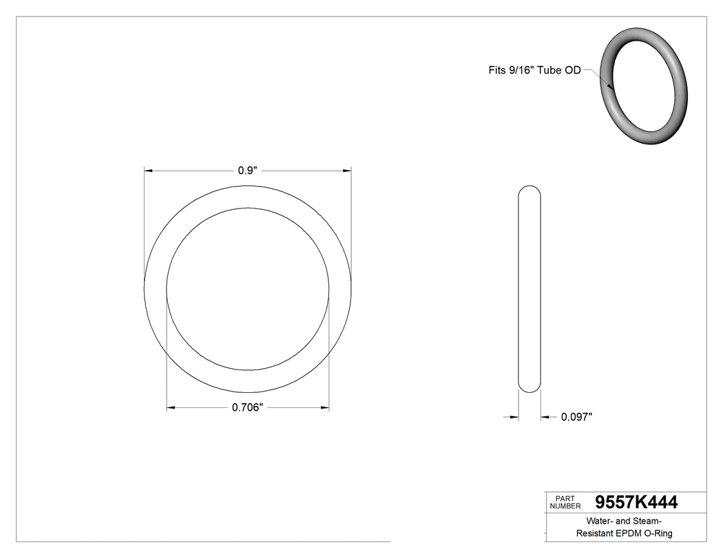 Technical drawing - 9557K444